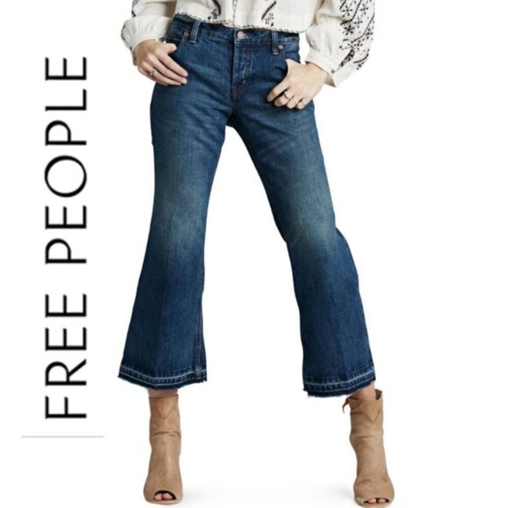 Free People Flare Jeans cropped Kick Flare Chelsea Size 29